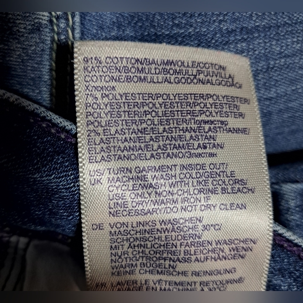 NYDJ Samantha Slim Jeans 12 Petite Quinn Wash Comfort Stretch Lift Tuck - Picture 4 of 15